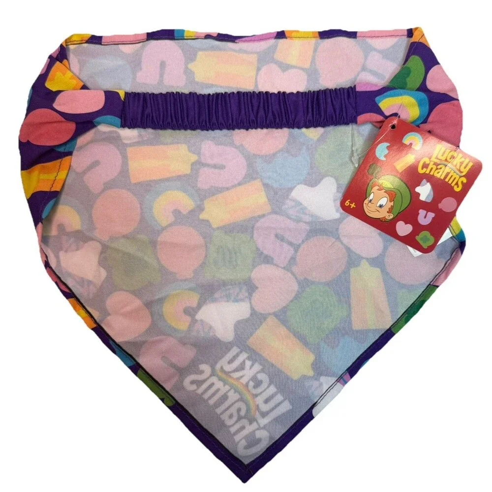Lucky Charms Marshmallow St. Patrick's Day Girls Hair Bandana & Scrunchy Set NEW